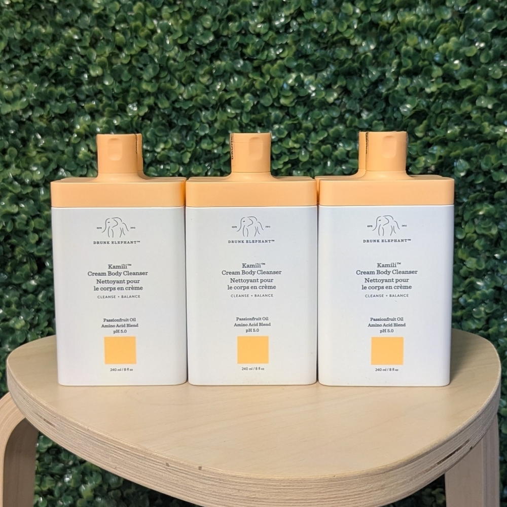 6X Drunk Elephant Kamili Cream Body Cleanser, Passionfruit Oil, 8 fl oz (240ML)